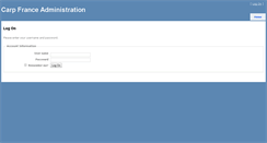 Desktop Screenshot of admin.carp-france.com